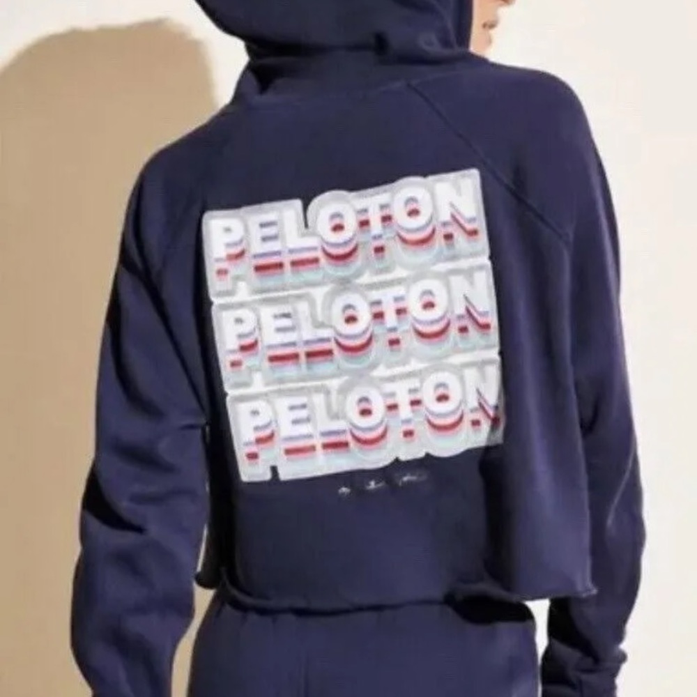 EUC Spiritual Gangster x Peloton Cropped Hooded Sweatshirt